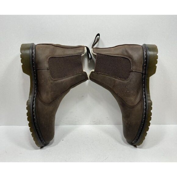 Doc Dr. Martens Leonore Crazy Horse Brown Leather Boots Women’s Size 11 - Picture 5 of 8